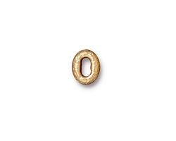 TierraCast Gold (plated) Distressed Oval 8x6.5mm