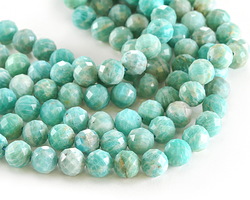 Brazil Amazonite Faceted Round 8mm