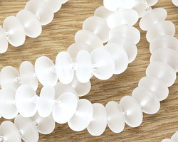 Crystal Beach-Style Glass Rondelle 5x12mm