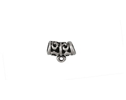 Mykonos Antique Silver (plated) Bali Style Bail 11x9mm