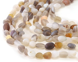 Botswana Agate (matte) Tumbled Nugget 5-10mm