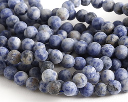 Brazil Sodalite (matte) Round 8-8.5mm