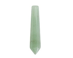 Green Aventurine Faceted Point Focal 8-10x48-50mm