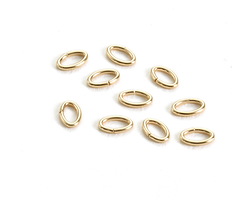 14K Gold Filled Oval Jump Ring 4.5x3mm, 22 gauge