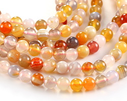 Natural Multi Agate Round 6mm