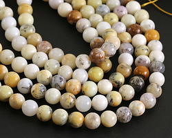 Natural Dendritic African Opal Round 8mm