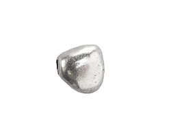 Mykonos Antique Silver (plated) Organic Triangle Bead 12mm