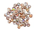 Czech Glass Crystal Vitrail w/ Copper Lantern 4mm