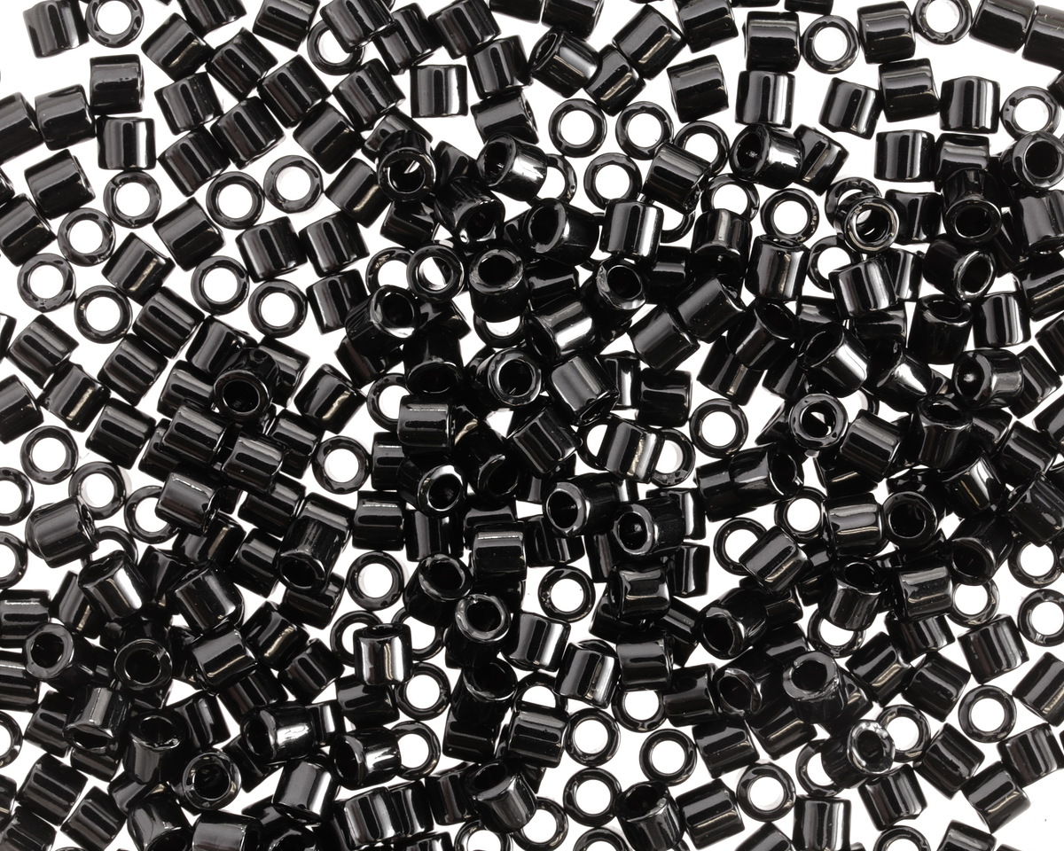 Miyuki Delica Black (DBL0010) 8/0 Seed Bead
