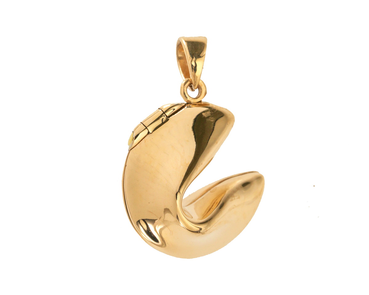 Nina Designs Bronze Fortune Cookie Locket 19x27mm
