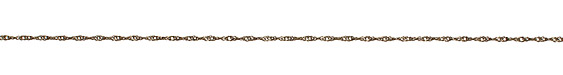 Antique Brass (plated) Spiral Chain