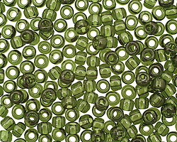 TOHO Transparent Olivine Round 6/0 Seed Bead
