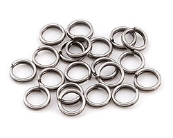 Antique Silver (plated) Split Jump Ring 6mm, 21 gauge