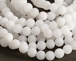 White Quartz (matte) Round 10mm