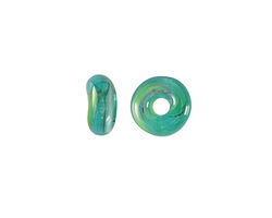 Unicorne Beads Glass Capri Sea Donut 4-6x9-11mm