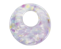 Unicorne Beads Glass Moonlit Whisper Large Halo Disk 40mm