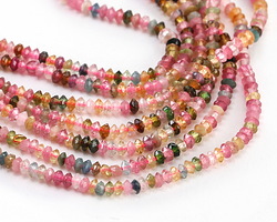 Tourmaline Faceted Saucer 1.5x2.5mm