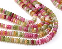 Tourmaline Faceted Spacer Rondelle 2x5mm