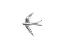 Antique Silver (plated) Swallow Focal 15x18mm