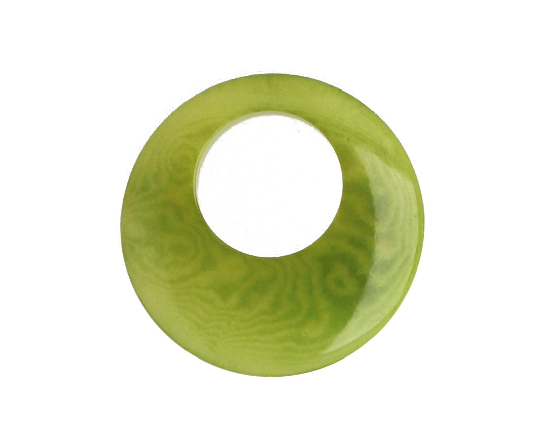 Tagua Nut Apple Gypsy Hoop 25mm