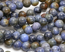 Sunset Dumortierite (rich color) Round 6mm