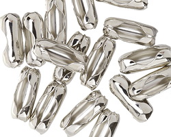 Rhodium (plated) Ball Chain Clasp 4.5mm