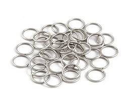 Antique Silver (plated) Round Jump Ring 10mm, 18 gauge