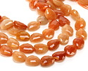 Red Aventurine Microfaceted Puff Pear 13x16mm