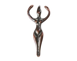 Mykonos Antique Copper (plated) Goddess Focal 22x51mm