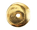Mykonos Metalized Ceramic Gold Spacer Disc 30mm