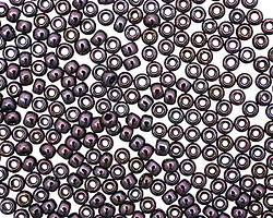 TOHO Metallic Amethyst Gun Metal Round 8/0 Seed Bead