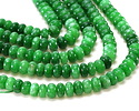 Kelly Green Agate Rondelle 5x8mm