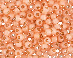 TOHO Milky Peach (with Silver Lining) Round 6/0 Seed Bead