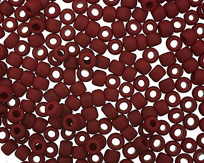 TOHO Opaque Frosted Oxblood Round 6/0 Seed Bead