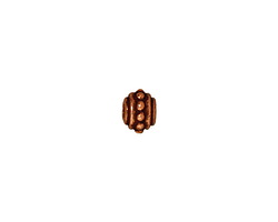 TierraCast Antique Copper (plated) Beaded Spacer 5x7mm