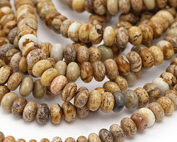 Picture Jasper Rondelle 5x8mm