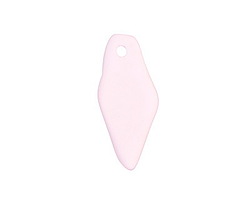 Blossom Pink Tumbled Glass Shard Drop 16-17x37mm