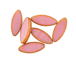 Czech Glass Desert Rose Picasso Horse Eye 18x7mm