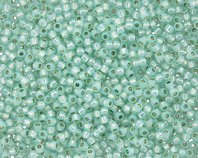 TOHO Permanent Milky Light Peridot (with Silver Lining) Round 11/0 Seed Bead