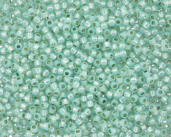 TOHO Permanent Milky Light Peridot (with Silver Lining) Round 11/0 Seed Bead