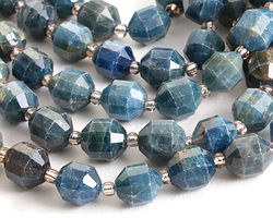 Pacific Blue Apatite Energy Tube 10x9mm