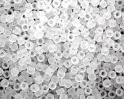 TOHO Transparent Frosted Crystal Round 8/0 Seed Bead
