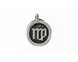 Mykonos Antique Silver (plated) Virgo Pendant 15x18mm