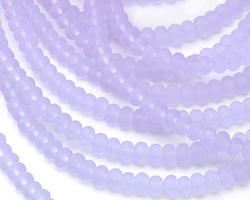 Periwinkle Beach-Style Glass Rondelle 3x5mm