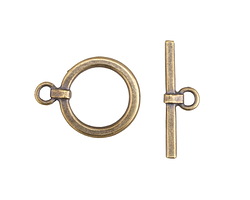 Mykonos Antique Brass (plated) Simple Toggle 22x29mm, Bar 33mm