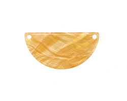 Zola Elements Honeycomb Acetate Half Circle Link 30x15mm