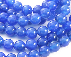 Sapphire Blue Agate Round 10mm