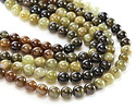 Green Garnet Ombré Round 8mm