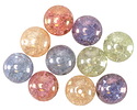 Czech Glass Luster Mix Crackle Round Druk 10mm