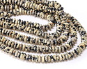 Dalmatian Jasper Faceted Spacer Rondelle 2x5mm